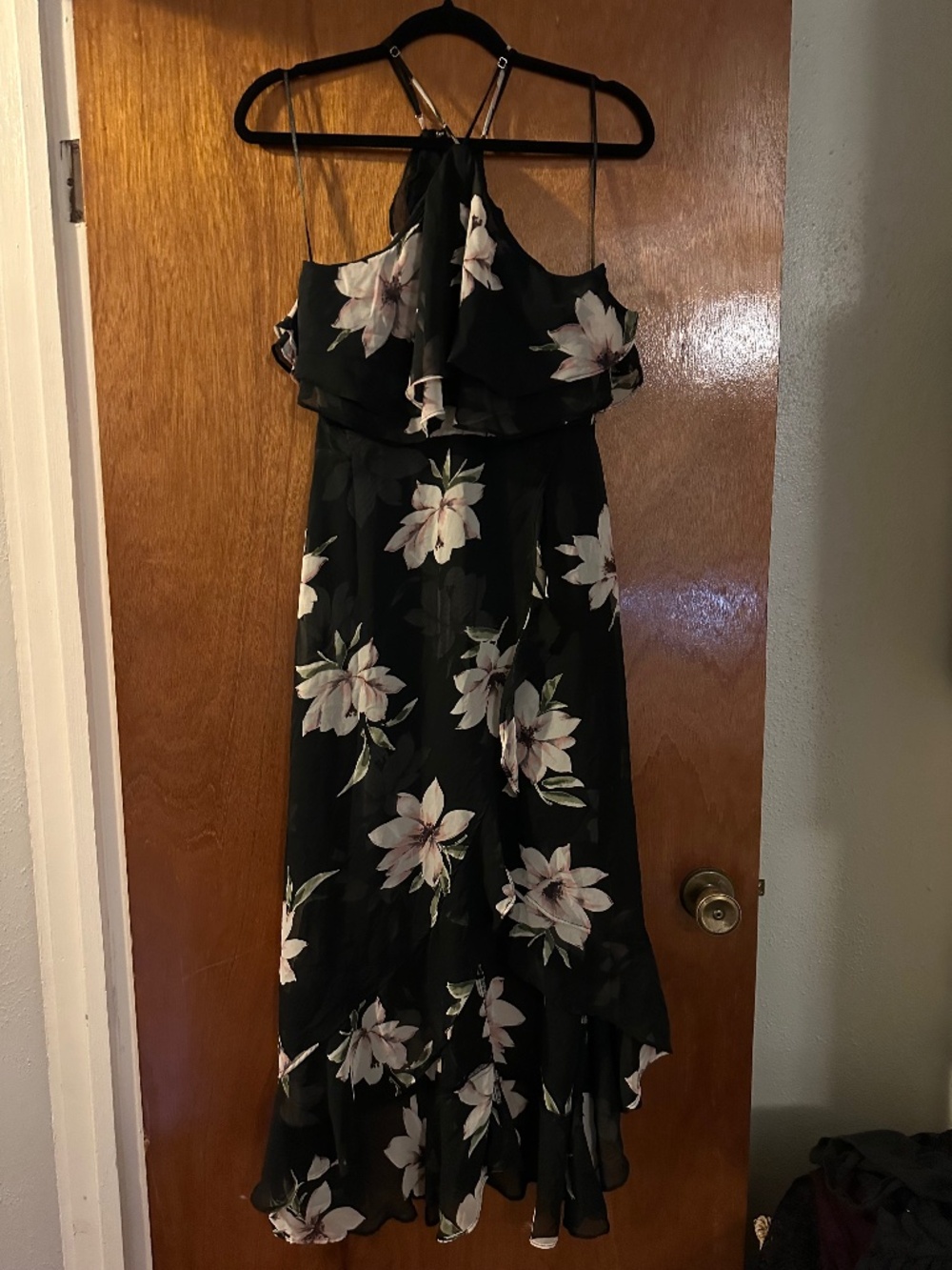 Floral halter dress